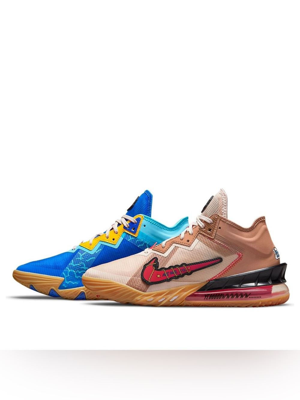 Nike LeBron 18 Low Space Jam Wile E. Roadrunner Men's Sneaker 7.5 CV7562-401